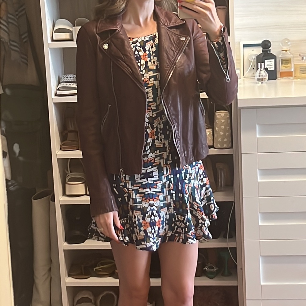Madewell leather jacket SZ xxs